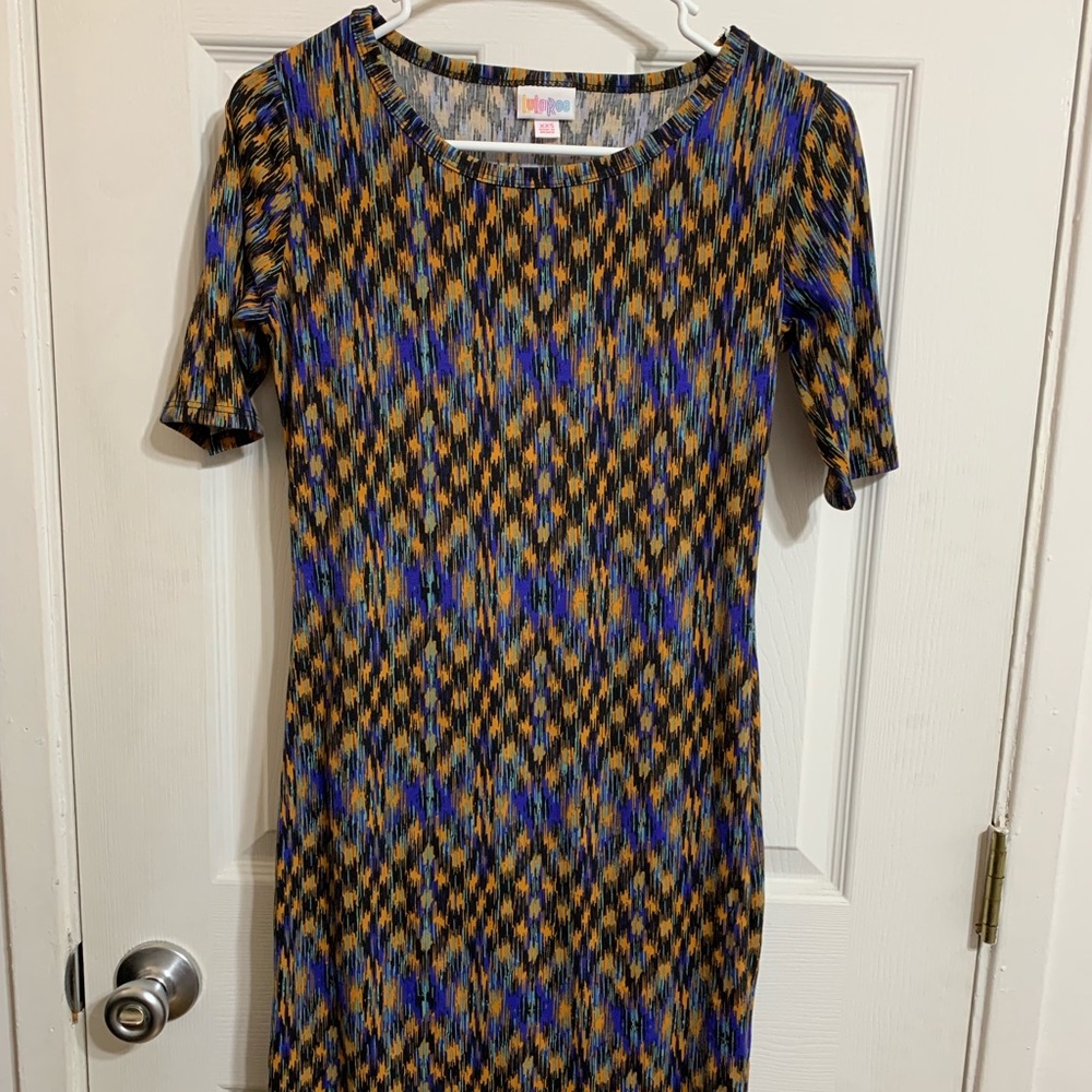 Lularoe patterned dress size Xxs